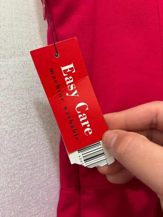 NWOT Rafaella Red Lattice Neckline Sheath Dress - Picture 5 of 6